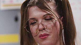 Casey Calvert - College professor fucked by busty tgirl - ah-me.com