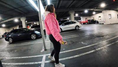 Teen Addy Broke Sucks Stranger's Dick in Car and Takes Cum in Mouth - xxxfiles.com