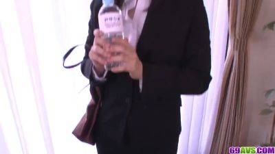 Yui Kyouno takes a hard pounding in a rough Japanese threesome - sexu.com - Japan