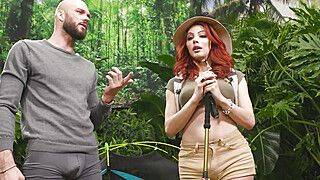 Trans Ariel Demure sucks in the jungle - ah-me.com