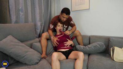 Mature Nicola Is Cheating With Her Stepson As Her Man Is At Work - MatureNl - hotmovs.com