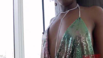 Ebony Babe Gets Her Butthole Destroyed By Big Russian Cock With Ana Foxxx - hotmovs.com - Russia