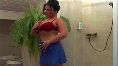 Big Pussy In Beautiful Natural Big Boobs Pussy Fucking Threesome In The Bathroom - hotmovs.com