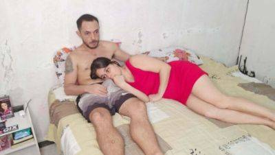 Hot Stepsister Lies On My Lap During Movie - My Hard Dick Ends Up In Her Mouth - porntry.com - Brazil