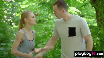 Gets Some Fun After Run - Nancy A And Petite Blonde - hotmovs.com