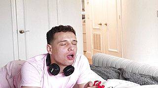 Sizzling Blonde Catches Roommate Sniffing Panties so She Rides His Big Dick - ah-me.com