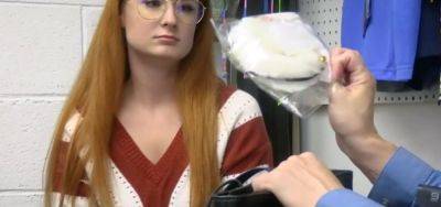 Redhead caught red handed with a stolen butt plug - inxxx.com