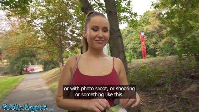 Amalia Davis - Amalia Davis strips down & fucks raw in public for the first time! - sexu.com - Czech Republic