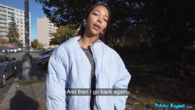 Lia Lin - Lia Lin's tight Asian pussy gets stretched by a big dick in public! - sexu.com - Brazil