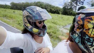 David and Kelly Play Strip Cup Ball - Hot Outdoor Game with Brunette Babe - veryfreeporn.com