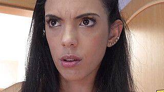 Kathy Anderson - Katrina Moreno - Fake Hostel - FUCKING HOT threesome between Latina Teen and blonde MILF with squirting orgasms - ah-me.com