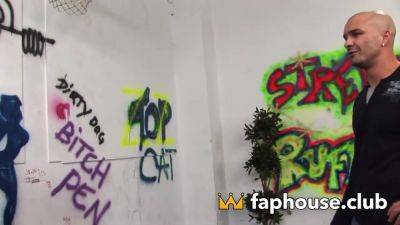 That mega-slut's X-rated training includes fellating a hard, pulsing cock - hotmovs.com