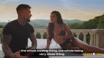 Andrea Retali, a black-haired pornstar, gives a blow-job while observing the sunset, lovin� gonzo porn in utter HD. - hotmovs.com