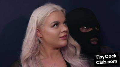 Lingerie beauty mocking small cock loser - hotmovs.com - Britain