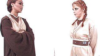 Penny Pax - Skin Diamond - Jedi Skin Diamond teaches new recruit Penny Pax the force - ah-me.com