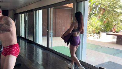 Big Dick Brady Bud DP Threesome With Hot Brunette Andrea Lux At The Gym - porntry.com - Spain