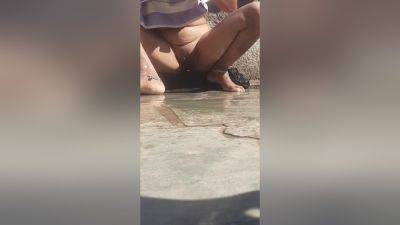 The Desi Stepsister-in-law Of The Village Is Showing Off Her Beautiful Burr By Cleaning Her Pussy Hair In The Open Bathroom - desi-porntube.com - India