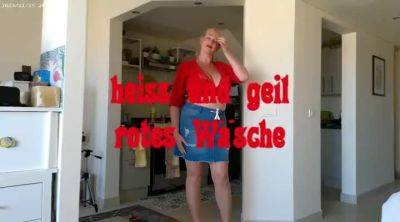 Hot And Horny - Red Lingerie - hclips.com