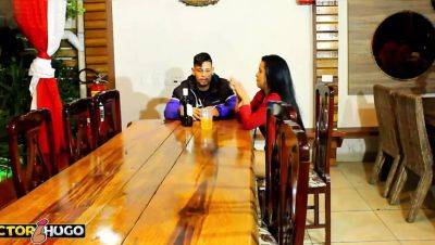 Hot Brunette Wife Blows Friend While Hubby Watches - Exclusive HD Threesome - porntry.com