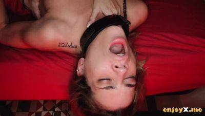 Hot BDSM Lesbian Action: Ada Lapiedra Dominated & Leashed by Angelique Lapiedra - Shaved Pussy, Dildo, 4K - xxxfiles.com