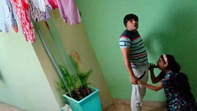 Desi India - Desi Indian Stepsister Fucked Hard While Hanging Clothes - Big Tits & Tight Pussy - xxxfiles.com - India