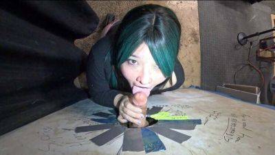 Naughty Asian teen wife cheats at gloryhole - sucks stranger's big load and swallows every drop - xxxfiles.com - Usa