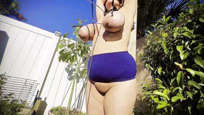 BBW Slut Wife VeeVee Vixen Gets Rough Whipping & Tied Up - Big Nipples, Saggy Tits, BDSM - xxxfiles.com - Usa