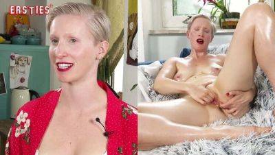 Hot Blonde Veronica B Oiled Up & Fingering Herself in Latex - German Amateur Solo Masturbation - veryfreeporn.com - Germany