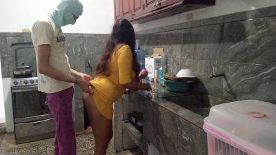 I Pay My Horny Stepsister A Visit In The Kitchen And She Sucks My Balls - 18 Years - desi-porntube.com - India