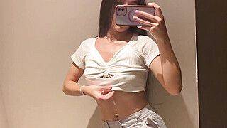 I was caught in the store's fitting room doing Squirt, cumming everywhere - ah-me.com