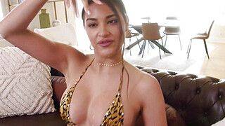 Mike Mancini - Gizelle Blanco - She spits on my cock for easy deepthroat - ah-me.com