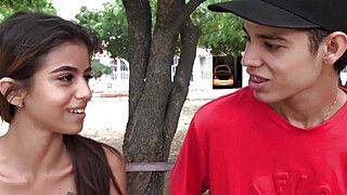 Too big for her tight pussy - She pissed herself - ah-me.com