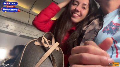 Risky Public Jerking Off On A Plane Full Of People - Public Dick Flashing - Katty West - hclips.com