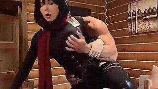 Sweetie Fox - Mikasa Anal Roughly Fucks till Cum - ah-me.com