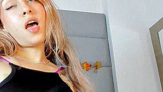 Horny Babe with Perky Tits Fingers Her Soaked Pussy - ah-me.com