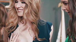 Katie Kush - Ashley Lane - Katrina Colt - Three lesbian teachers dp in classroom - ah-me.com