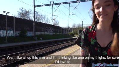 Inked Eurobabe Pulled And Fucked Before Blowing Dick In Pov - hotmovs.com