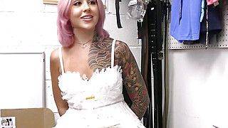 Tattooed thief with pink hair big black cocked - ah-me.com