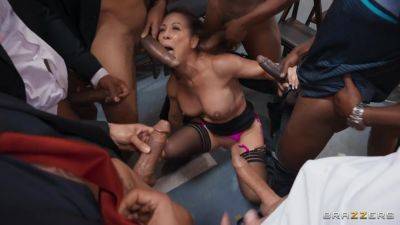 Cherie Deville - Twelve Horny Men - Cherie Deville - videomanysex.com