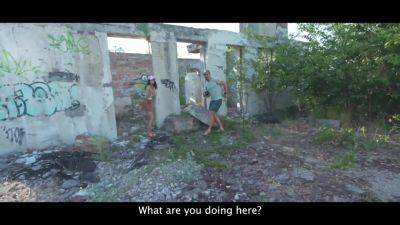 HUNT4K. Slutty brunette enjoys a passionate anal fuck with a stranger - hotmovs.com - Russia