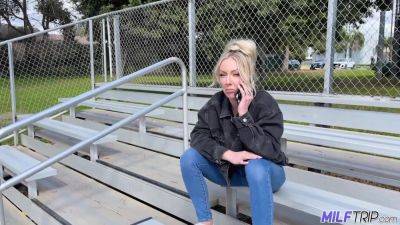 Horny Blonde MILF - hotmovs.com