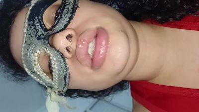 Fucking My Cock While Showing Her Greedy Little Mouth, Drooling Extremely - desi-porntube.com - India