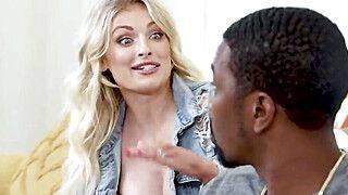 Time to change her mind using a big black cock - ah-me.com