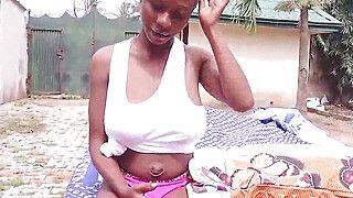 Big tits naija babe fucking her gardener - ah-me.com