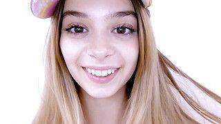 Hot Teenie Rides Cock with Little Pussy - ah-me.com