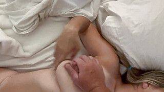 Husband Wakes Blonde Big Tit Wife Up to Suck and Fuck - ah-me.com