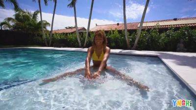 Sean Lawless - Sexy Black Teen 18+ Fucked Near The Pool - hotmovs.com