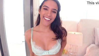 ADRIAN HUSH Cute 5' 90lb Petite Cutie Huge Cock POV Blowjob and Cum Swallow - sexu.com