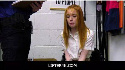 Lifter4k-horny little thief madi collins has to screw the security officer to avoid being put in prison for shoplifting - sexu.com