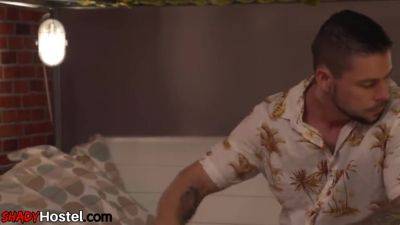 Pierced Busty Babe Pussyfingered And Fucked In Hostel Room - hotmovs.com